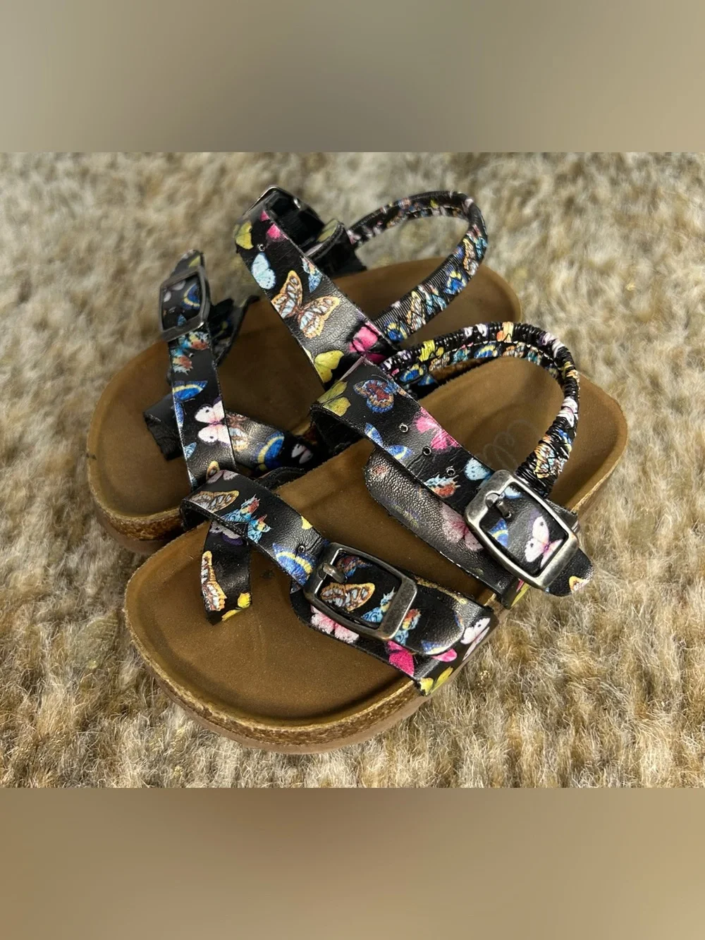 5 for $25🔥Celia‎ Butterfly Wedge Strapy Sandals Toddler Size 5